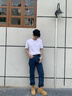 環(huán)球馬丁靴男款秋季2025新款戶外登山工裝鞋增高靴子男 駝色43 曬單實拍圖