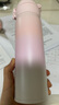 膳魔師（THERMOS）保溫杯316鋼500ml男女士水杯七夕節(jié)教師節(jié)禮物JNL-500S漸變初桃粉 曬單實拍圖