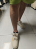 森馬（Senma）男鞋夏季休閑百搭高幫小白鞋子男士軟底輕便厚底增高板鞋男款透氣 米色 43 曬單實拍圖