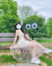 蕓蕁裙子女夏季2025新款莫奈花園夏季新款法式溫柔設計感氣質(zhì)立體仙女 連衣裙(微透介意慎拍) L 曬單實(shí)拍圖