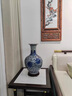 晟煦景德鎮陶瓷器花瓶仿古官窯中式家居大號青花瓷瓶客廳電視柜裝擺件 手繪青花冰裂紋賞瓶+底座+雞缸 曬單實(shí)拍圖