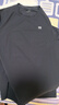 KOLON SPORT/可隆戶外短袖T恤 男子接觸涼感防曬UPF50+冷黑圓領(lǐng)上衣 LHRT5AN009-BK 黑色 M170/92A 曬單實(shí)拍圖