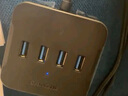 山澤USB分線器 3.0高速4口HUB擴(kuò)展塢集線器 筆記本電腦一拖四轉(zhuǎn)換器延長(zhǎng)線帶電源接口1.5米黑色HUB02 曬單實(shí)拍圖