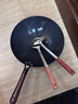 蘇美冠章丘老式鐵鍋炒菜鍋已開(kāi)鍋炒鍋手工無(wú)涂層家用不粘鍋燃?xì)庠钸m用 精作款+(蓋子鏟子) 32cm 曬單實(shí)拍圖