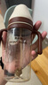 貝因美嬰兒翻蓋奶瓶防脹氣一歲以上PPSU直飲吸管奶嘴寶寶學(xué)飲杯重力球 曬單實拍圖