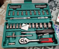 綠林（GREENER）49件六角套筒扳手套裝工具家用汽修車工具套裝棘輪扳手工具箱全套 曬單實(shí)拍圖