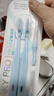 舒客正畸牙刷軟毛成人青少年矯正牙齒專(zhuān)用戴牙套箍牙 正畸牙刷藍色 4支 曬單實(shí)拍圖