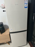 海爾（Haier）冰箱出品雙開門二門177升冰箱家用小型冰箱租房省電不占地冷藏冷凍兩用統(tǒng)帥家用小冰箱 以舊換新 177升雙門冰箱節(jié)能省電 兩天約用1度電 曬單實拍圖