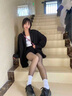 貓人光腿神器黑透膚秋冬防勾絲大碼不掉檔微壓顯瘦收腹提臀打底連褲襪 黑透膚 【平腰連腳 200g/10~20℃】 1條 均碼 （建議80~160斤） 曬單實(shí)拍圖
