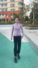 PHIGEER戶外專業(yè)跑步女運(yùn)動(dòng)套裝寬松透氣秋冬新款登山速干衣長袖健身服 粉紫色兩件套（黑褲） M 曬單實(shí)拍圖
