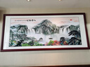 聚寶盆靠山圖客廳裝飾山水畫(huà)辦公室字畫(huà)風(fēng)景掛畫(huà)沙發(fā)背景墻壁畫(huà) 主圖款-聚寶盆 168*60cm實(shí)木框+晶瓷畫(huà) 曬單實(shí)拍圖