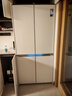 美的（Midea）熊墩墩系列603雙系統純平全嵌Max超凈除菌十字四開(kāi)門(mén)一級無(wú)霜國家補貼家用電冰箱BCD-603WUSPZM(E) 曬單實(shí)拍圖