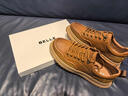 百麗厚底增高工裝板鞋男25秋新舒適簡(jiǎn)約戶(hù)外休閑鞋A2190CM5 黃棕 41 (255mm) 曬單實(shí)拍圖
