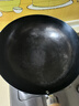 臻三環(huán)章丘鐵鍋手工鍛打炒鍋無(wú)涂層炒菜鍋不易粘鍋圓底熟鐵鍋輕音32cm 曬單實(shí)拍圖