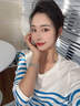 中國(guó)黃金（CHINA GOLD）海藍(lán)寶色手鏈女藍(lán)玉髓白水晶手串好運(yùn)七夕情人節(jié)禮物送女朋友老婆 單顆白水晶+海藍(lán)玉髓手串（6mm）【品牌禮盒】 曬單實(shí)拍圖