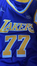 NBA VIBE2025新賽季湖人隊東契奇球衣77號城市版紫色籃球服刺繡款歐碼偏大 湖人77號紫色黃字 M 曬單實(shí)拍圖