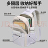 名創(chuàng  )優(yōu)品小清新書(shū)包女高級感雙肩包新款女初中高中大學(xué)生大容量背包電腦包 淺藍色【吐司掛件】 曬單實(shí)拍圖