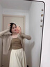 DGOV秋季上衣針織開(kāi)衫打底衫女薄款輕薄外穿內(nèi)搭時(shí)尚早春長(zhǎng)袖毛衣外套 黑色 S 【建議80-95斤】 曬單實(shí)拍圖