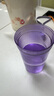 特百惠（Tupperware）晶彩mini塑料杯280ML 男女學生夏季水杯子兒童雙飲口便攜 冰沙紫 曬單實拍圖