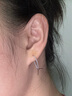 栢啟歆有質(zhì)檢999純銀耳釘養(yǎng)耳洞耳環(huán)耳圈女睡覺不用摘免摘耳骨釘耳勾男 豆豆耳鉤【999通體純銀】 曬單實(shí)拍圖