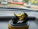 車(chē)載香薰太陽(yáng)能旋轉擺件機車(chē)中控臺創(chuàng  )意摩托車(chē)模型香水車(chē)內裝飾 金色-桂花 曬單實(shí)拍圖