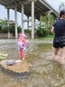 JEEMERY兒童泳衣嬰兒寶寶1-3歲男孩女童幼兒連體長(cháng)袖帶帽沙灘游泳裝 橙紅4碼+防曬帽 適合90-100cm 曬單實(shí)拍圖
