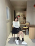 UNITESWAY小白鞋女2025秋季新款厚底百搭板鞋女時(shí)尚通勤增高舒適顯瘦鞋子女 米白拼紅色 牛皮 35 曬單實(shí)拍圖