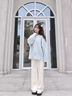 蝶嬌諾衛(wèi)衣女裝2025新款韓版秋季穿搭女套裝小個子奶系秋冬休閑衣服褲子 毛衣+褲子 套裝 M 曬單實拍圖