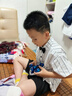 蘿卜唄唄（LUOBOBEIBEI）男童禮服夏季休閑襯衫背帶褲套裝生日主持演出服 襯衫四件套 130  曬單實(shí)拍圖
