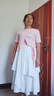 婍妡2025夏季鹽系套裝女學(xué)生韓版寬松設(shè)計感短袖T恤+超仙半身裙兩件套 粉色上衣+裙子(兩件套) XL 建議120-135斤 曬單實拍圖