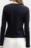 FILA 斐樂(lè )官方女子針織長(cháng)袖衫2025冬新款時(shí)尚經(jīng)典休閑修身亨利衫 傳奇藍-NV S 160/80A/S 曬單實(shí)拍圖