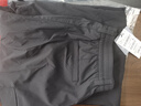 FILA FUSION斐樂(lè )潮牌梭織長(cháng)褲女秋季新款時(shí)尚休閑寬松工裝褲 正黑色-BK M 曬單實(shí)拍圖