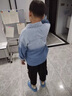奧特曼童裝兒童襯衫男童牛仔外套春秋款2025新款男孩上衣中大童秋裝潮 黑色 120 建議110-120cm6-7歲 曬單實拍圖