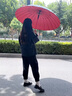 愛(ài)上雨超大防水套雨傘長(zhǎng)柄自動(dòng)加固加大大號(hào)雙人男士抗風(fēng)暴雨結(jié)實(shí)專(zhuān)用傘 升級(jí)款24骨直柄防水套-幸運(yùn)紅 曬單實(shí)拍圖