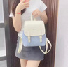新款真皮輕奢小眾女生雙肩背包2025新款高級感大容量通勤包包書(shū)包 藍色 不配禮盒【現貨速發(fā)】 曬單實(shí)拍圖