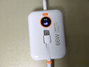 AOBNTECH【3C認證 迷你】自帶雙線66W超級快充充電寶20000M超大容量毫安可上飛機便攜小巧適用華為蘋果手機 象牙白【自帶雙線超級快充】頂配版+提速500% 曬單實拍圖