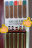 雙槍?zhuān)⊿uncha）雞翅木筷子 中式分色筷 一人一筷家用無(wú)漆實(shí)木筷子5雙裝 曬單實(shí)拍圖