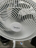 美的（Midea）電風(fēng)扇 家用七葉立式落地扇宿舍臥室輕音節(jié)能搖頭桌面小風(fēng)扇大風(fēng)力空氣循環(huán)風(fēng)扇 SAF30AC  曬單實(shí)拍圖
