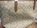 蔻馳（COACH）女士 City 33 經(jīng)典老花磁扣開(kāi)合大容量單肩托特包送女友禮物 5696 IMNLJ 曬單實(shí)拍圖
