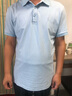 杉杉【順滑涼感】短袖男夏季新款商務(wù)休閑打底上衣涼感透氣poloT恤男 淺藍(爆款推薦) XL 175/92A 曬單實(shí)拍圖
