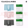 有棵樹(shù)冰絲男士?jì)妊澞?0A抗菌薄荷底檔透氣吸濕速干青年平角四角短褲衩 曬單實(shí)拍圖