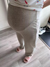 婧麒孕婦褲子春秋2025新款外穿糯米褲闊腿褲不勒肚子長(cháng)褲女孕婦裝 燕麥色 【軟糯舒適 不勒肚子】 L 【建議體重100-120斤】 曬單實(shí)拍圖