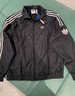adidas休閑簡約三條紋梭織立領(lǐng)夾克外套男裝阿迪達斯官方三葉草   黑色 (偏小，推薦買大1碼)   M 曬單實拍圖