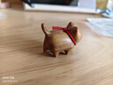 小黑貓檀木把玩擺件可愛(ài)小貓手工桌面治愈系創(chuàng  )意禮物手把件木雕刻 自信貓1 曬單實(shí)拍圖