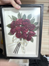 成品鮮花風(fēng)干花束碎冰藍(lán)玫瑰永生花相框女生日周年禮物情人節(jié) 520 【珍愛】10寸 【成品+禮袋+燈串】 曬單實(shí)拍圖