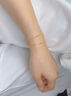 中國黃金（CHINA GOLD）黃金手鏈女999足金滿天星雙層手鏈純金七夕情人節(jié)禮物送女友老婆 手鏈金重約2.1g*臻愛禮盒* 曬單實(shí)拍圖