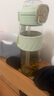 樂扣樂扣（LOCK&LOCK）夏季雙飲塑料運(yùn)動(dòng)水杯帶吸管提手戶外水壺便攜男女杯子綠色800ml 曬單實(shí)拍圖