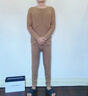 Clarkarida卡恩暖立方保暖內(nèi)衣套裝男士加絨加厚上衣羊毛秋衣秋褲棉背心毛衫 沙漠棕【保暖套裝】 2XL 【推薦體重 130-150斤】 曬單實(shí)拍圖