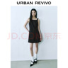 UR2025夏季新款女裝摩登氣質(zhì)通勤短款方領(lǐng)A字連衣裙UYY750075 黑色 XS 曬單實(shí)拍圖