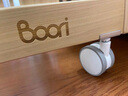 Boori都靈進口實木嬰兒床多功能可移動新生兒拼接床bb寶寶床邊床帶蚊帳 杏仁色 曬單實拍圖